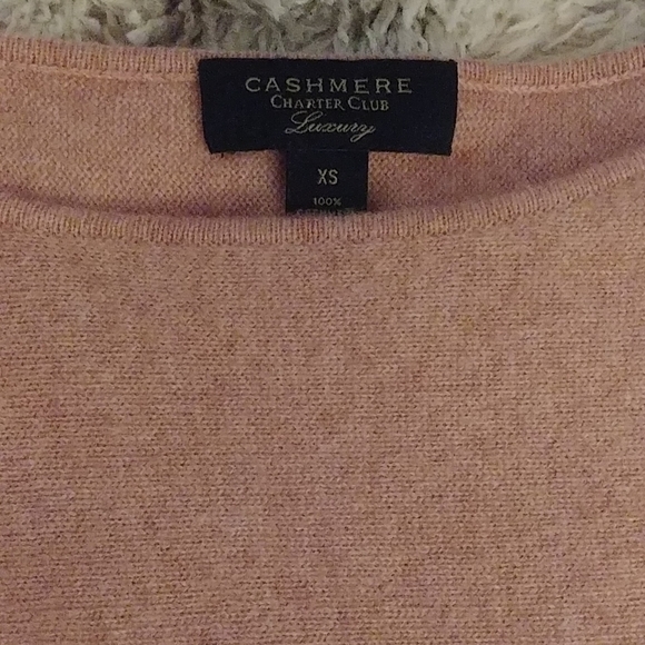 Cashmere Charter Club Sweater/ matching headband - Picture 3 of 3